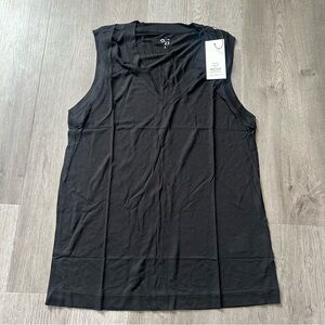 NWT 925Fit The Vine V-neck Tank top black women’s size large sleeveless athletic